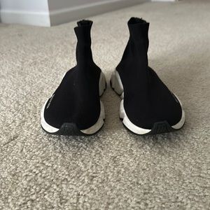 Black sock shoes